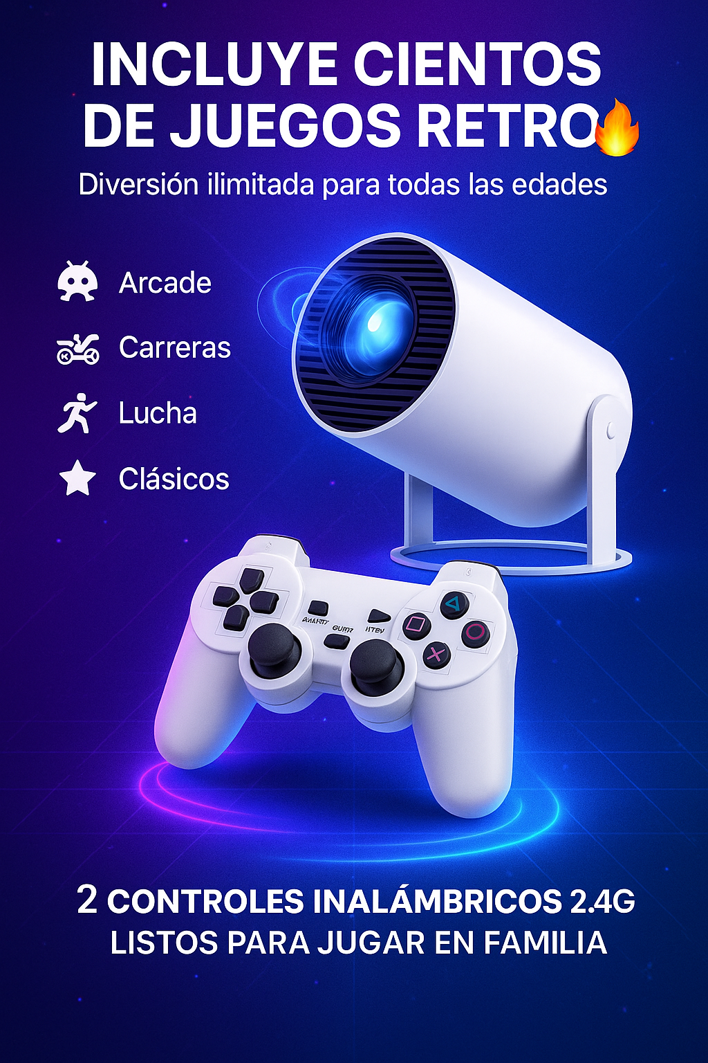 Proyector MaxVision M300 Max ¡Haz de tu casa un cine hoy mismo!