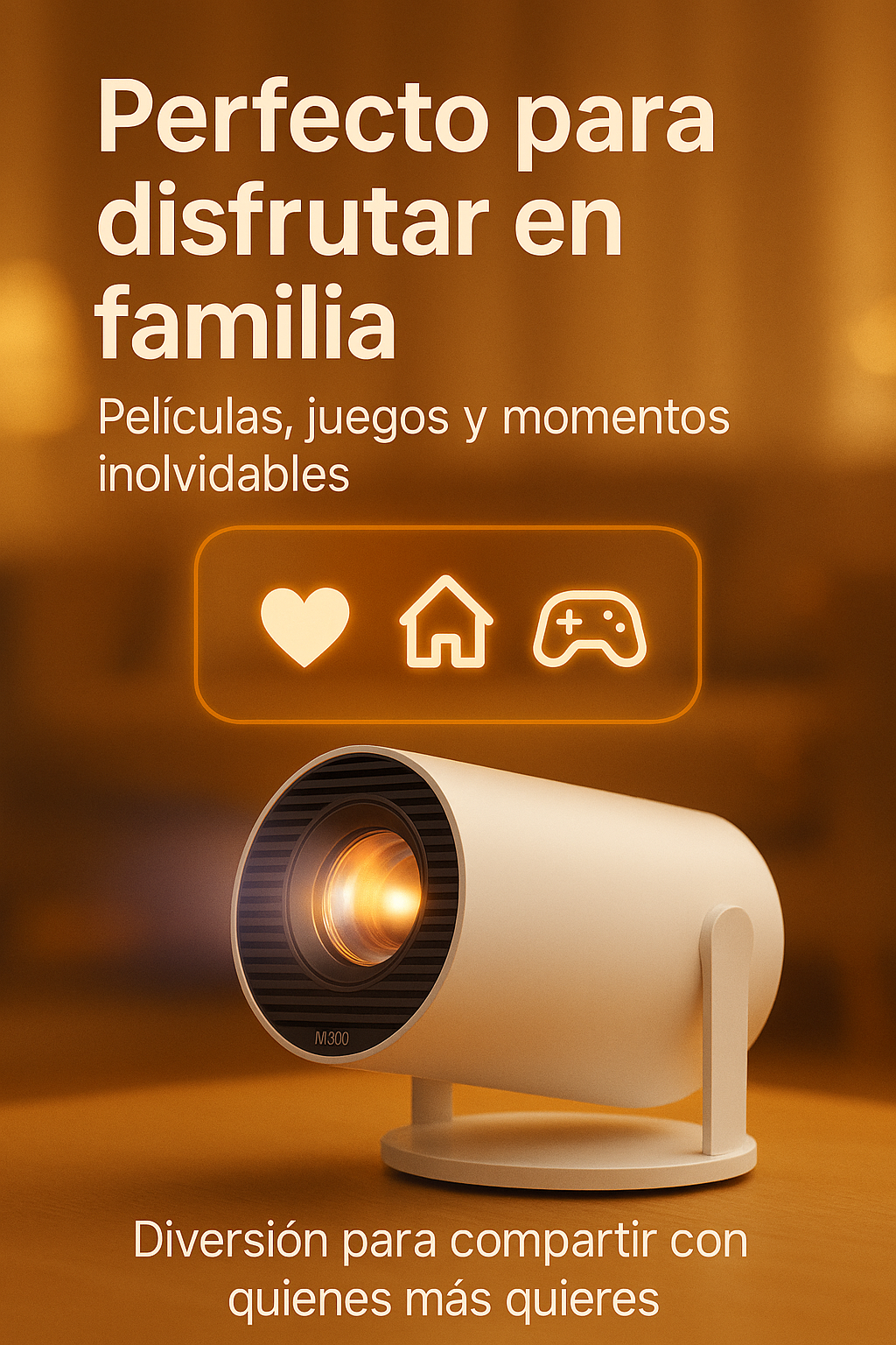 Proyector MaxVision M300 Max ¡Haz de tu casa un cine hoy mismo!